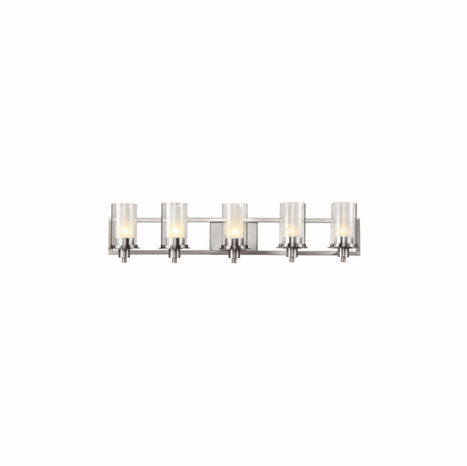 Trans Globe 20045 Odyssey Contemporary Brushed Nickel 5-Light Bathroom Light