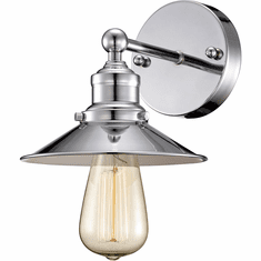 Trans Globe 20511-PC Griswald Contemporary Polished Chrome Light Sconce