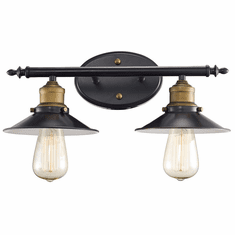 Trans Globe 20512-ROB Griswald Modern Rubbed Oil Bronze 2-Light Bath Lighting Fixture