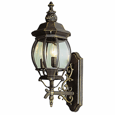 Trans Globe 4051 BG Francisco Traditional Black Gold Exterior Sconce Lighting