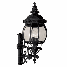 Trans Globe 4052 BK Francisco Traditional Black Exterior Wall Mounted Lamp