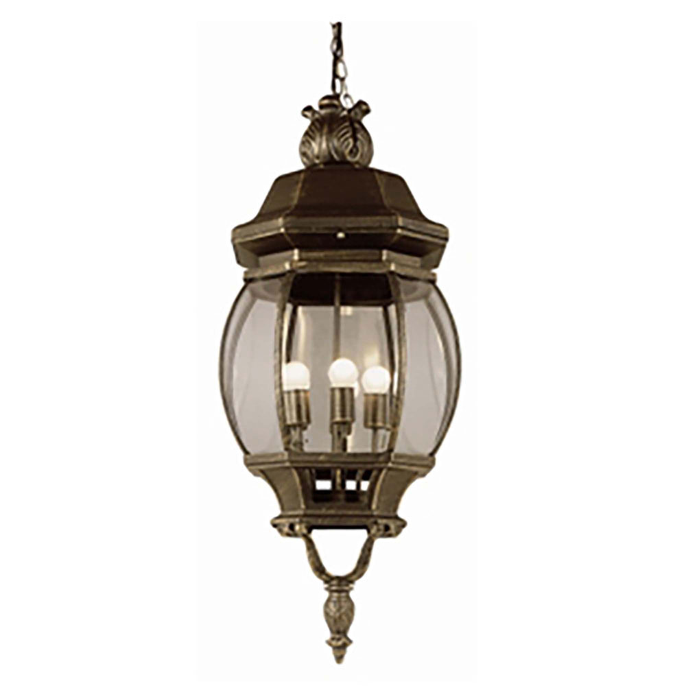 Trans Globe 4067 BG Parsons Black Gold Outdoor Pendant Lighting - TRA ...