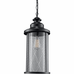 Trans Globe 40745-BK Stewart Black Exterior 16" Drop Ceiling Lighting