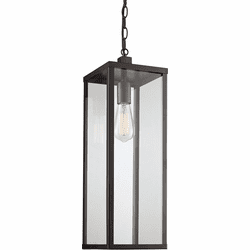 Trans Globe 40758-BK Oxford Black Exterior Drop Lighting Fixture