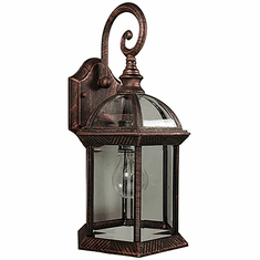 Trans Globe 4181 BC Wentworth Traditional Black Copper Exterior Wall Lighting
