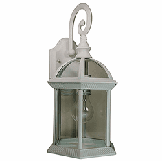 Trans Globe 4181 WH Wentworth Traditional White Outdoor Wall Lamp