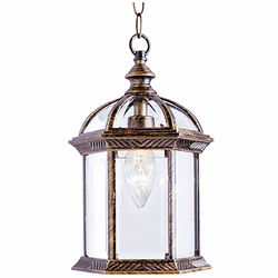 Trans Globe 4183 BG Wentworth Traditional Black Gold Outdoor Pendant Lighting