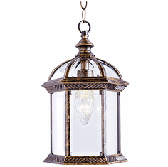 Trans Globe 4183 BG Wentworth Traditional Black Gold Outdoor Pendant Lighting