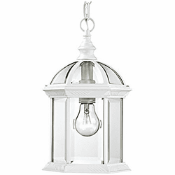 Trans Globe 4183 WH Wentworth White Exterior Pendant Lamp
