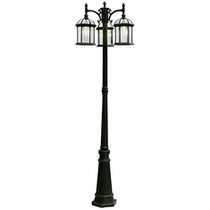 Trans Globe 4189 BK Wentworth Traditional Black Outdoor Post Light