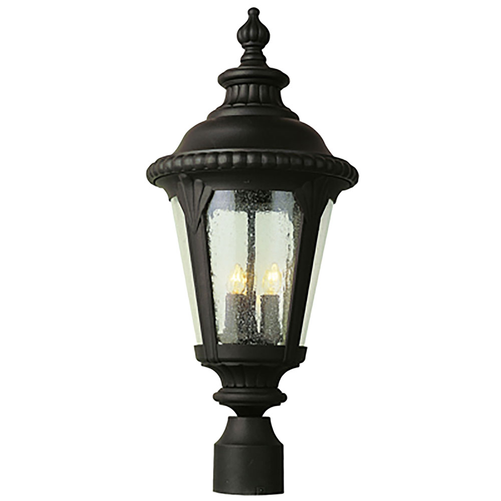 Trans Globe 5047 BK Commons Black Outdoor Post Light Fixture - TRA-5047-BK