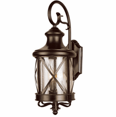 Trans Globe 5120-ROB Chandler Traditional Rubbed Oil Bronze Outdoor 7.5" Sconce Lighting