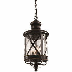 Trans Globe 5126-ROB Chandler Traditional Rubbed Oil Bronze Outdoor Pendant Light