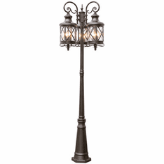 Trans Globe 5127-ROB Chandler Traditional Rubbed Oil Bronze Exterior Post Light Fixture