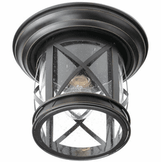 Trans Globe 5128-ROB Chandler Traditional Rubbed Oil Bronze Outdoor Ceiling Lighting
