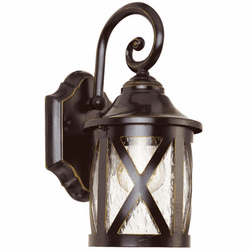 Trans Globe 5129-ROB Chandler Traditional Rubbed Oil Bronze Exterior Lamp Sconce