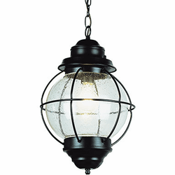 Trans Globe 69906-BK Catalina Nautical Black Outdoor Drop Ceiling Light Fixture