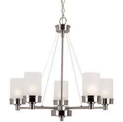 Trans Globe 70338-BN Fusion Modern Brushed Nickel Chandelier Light