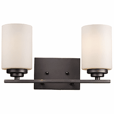 Trans Globe 70522 ROB Mod Pod Modern Rubbed Oil Bronze 2-Light Bath Light Fixture
