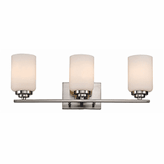 Trans Globe 70523 BN Mod Pod Contemporary Brushed Nickel 3-Light Bath Lighting