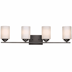 Trans Globe 70524 ROB Mod Pod Contemporary Rubbed Oil Bronze 4-Light Bathroom Vanity Lighting