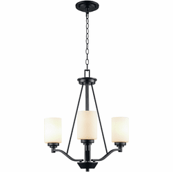 Trans Globe 70525-3 BK Mod Pod Black Mini Lighting Chandelier