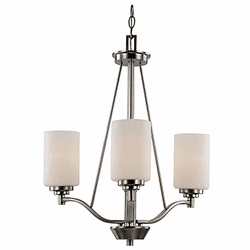 Trans Globe 70525-3 BN Mod Pod Contemporary Brushed Nickel Mini Lighting Chandelier