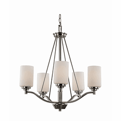 Trans Globe 70525 BN Mod Pod Contemporary Brushed Nickel Chandelier Lamp