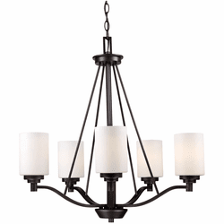 Trans Globe 70525 ROB Mod Pod Contemporary Rubbed Oil Bronze Chandelier Lighting