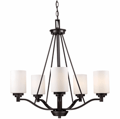 Trans Globe 70525 ROB Mod Pod Contemporary Rubbed Oil Bronze Chandelier Lighting