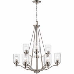 Trans Globe 80529 BN Mod Pod Brushed Nickel Chandelier Light