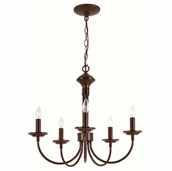Trans Globe 9015 ROB Candle Rubbed Oil Bronze Mini Chandelier Lamp