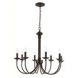 Trans Globe 9018 BK Candle Black Chandelier Lighting