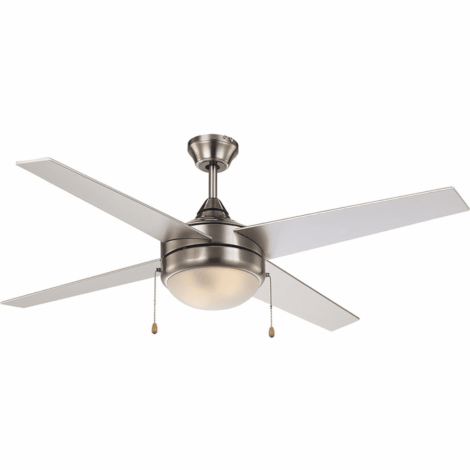 Trans Globe F-1024-BN Contemporary Brushed Nickel Home Ceiling Fan