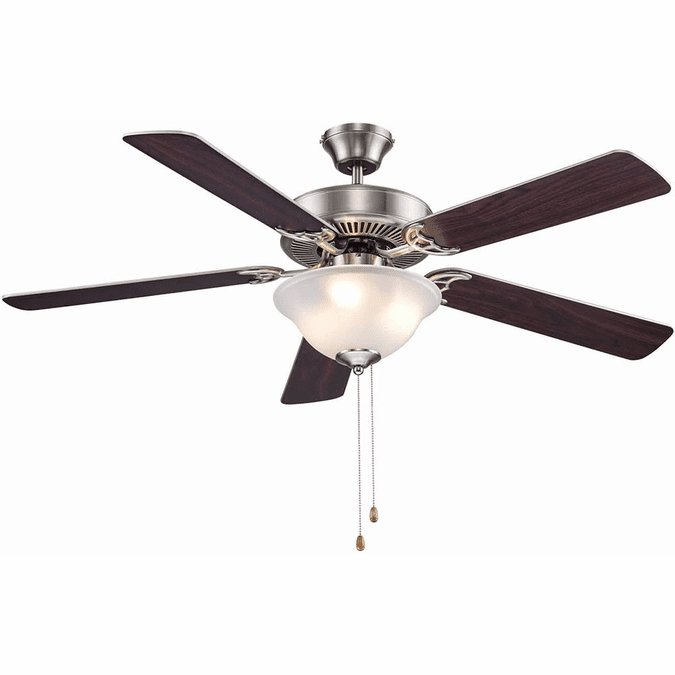Trans Globe F-2000 BN Solana Brushed Nickel 52" Ceiling Fan