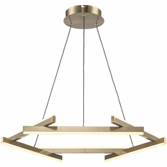 Trans Globe MDN-1565 AG Celestia Modern Antique Gold LED 26" Pendant Light