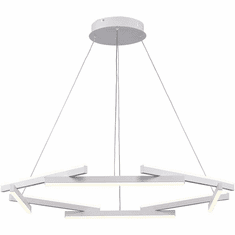 Trans Globe MDN-1566 WH Celestia Contemporary White LED 32.5" Pendant Hanging Light