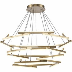 Trans Globe MDN-1567 AG Celestia Modern Antique Gold LED Pendant Lamp
