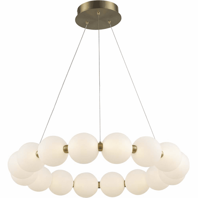 Trans Globe MDN1591 AG Orb II Contemporary Antique Gold LED 26