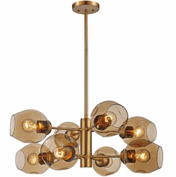 Trans Globe PND-2125 AG Clusters Contemporary Antique Gold Chandelier Lamp