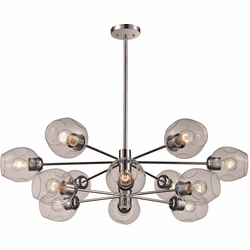 Trans Globe PND-2127 PC Clusters Modern Polished Chrome Chandelier Light