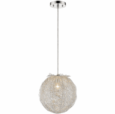 Trend TP4095 Distratto Contemporary Polished Chrome Mini Drop Ceiling Light Fixture