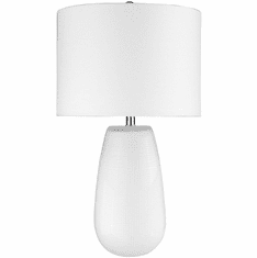 Trend TT80159WH Trend Home White Side Table Lamp