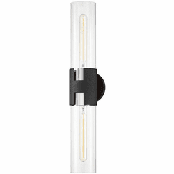 Troy B3232-PN/TBK Amado Contemporary Polished Nickel / Texture Black Bathroom Vanity Light Fixture
