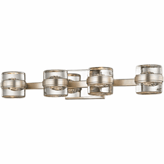 Troy B5694-SL Splash Modern Silver Leaf LED 4-Light Vanity Lighting