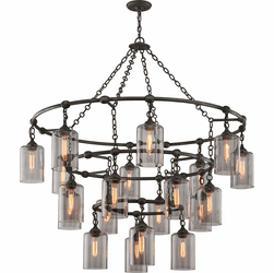 Troy F4426-APW Gotham Hand Worked Wrought Iron Chandelier Light