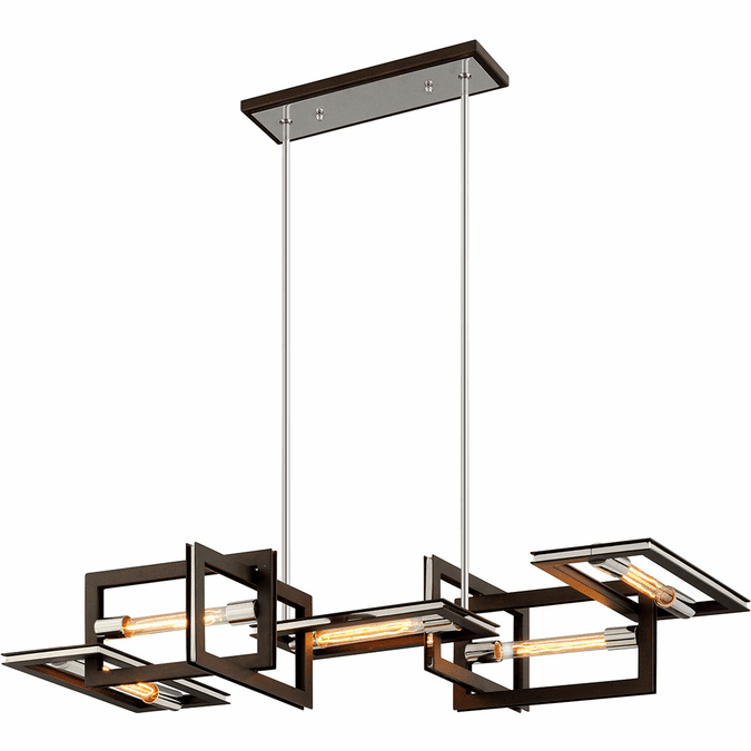 Troy F6185-TBZ/SS Enigma Contemporary Bronze Island Lighting
