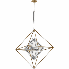 Troy F7146 Epic Modern Gold Leaf Foyer Lighting Fixture