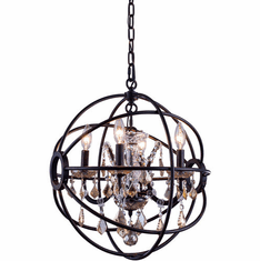Urban Classic 1130D17DB-GT-RC Geneva Dark Bronze 17" Pendant Lighting