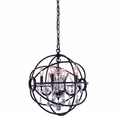 Urban Classic 1130D17DB-RC Geneva Dark Bronze 17" Pendant Light